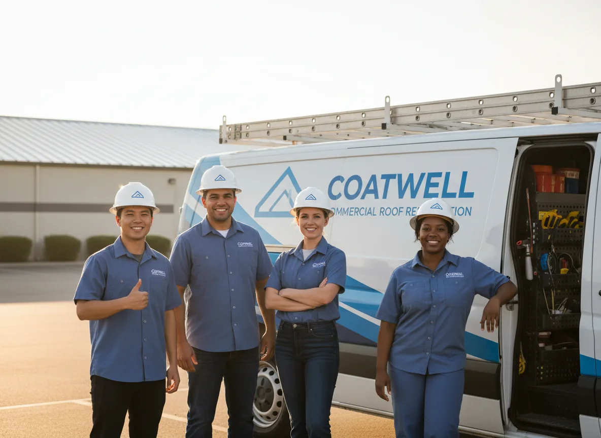 Commercial roof coating company in Cantrall, IL